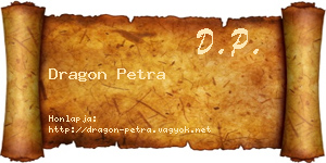 Dragon Petra névjegykártya
